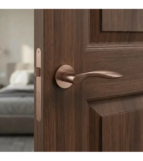 Maniglia per porta STILE PULIA in alluminio marrone chiaro