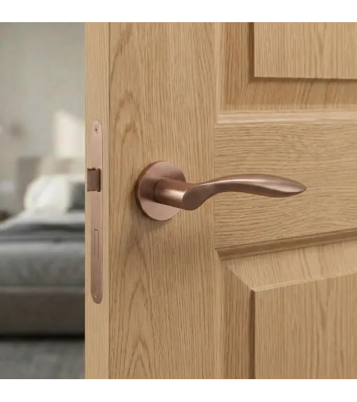 Maniglia per porta STILE PULIA in alluminio marrone chiaro