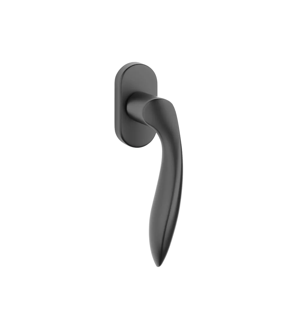 Maniglia per finestra PULIA in alluminio nero