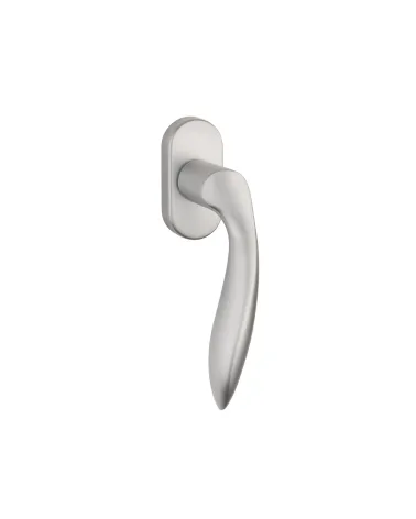 Maniglia per finestra PULIA in alluminio cromato opaco