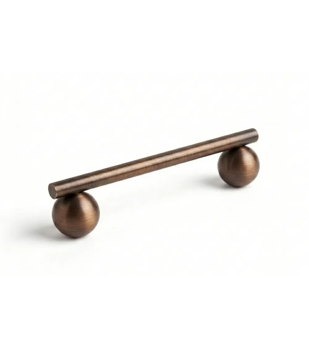 Maniglia moderna per mobile in ottone finitura bronzo - Modello 04 | MillaManiglie