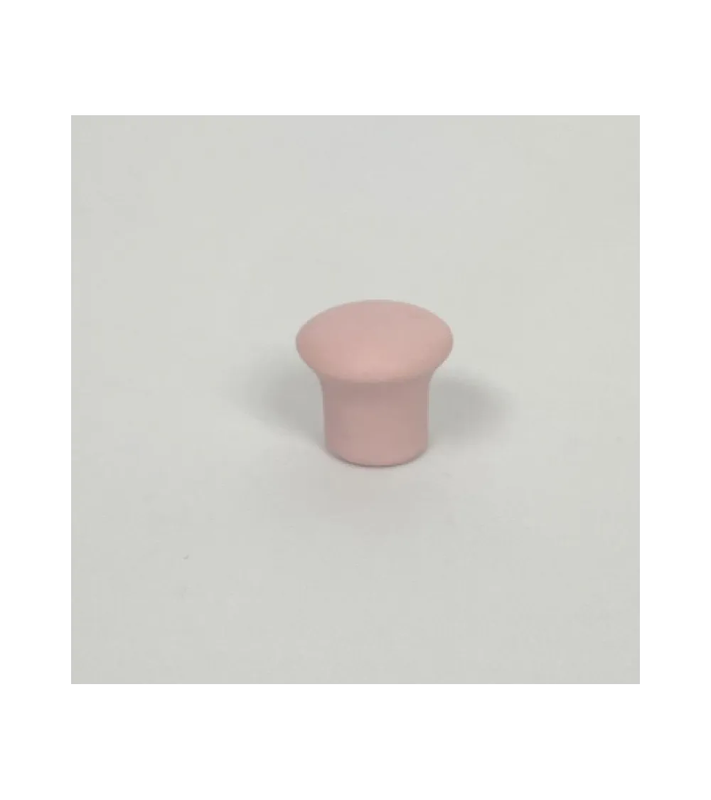 Pomolo per mobile in porcellana opaca rosa pallido, taglia XS – Anne Black