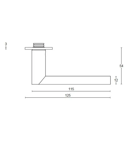 Maniglia Formani ARC su placca | MillaManiglie