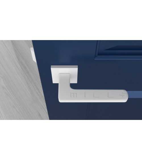 Maniglia per porta bianca YUKA ferramenta design