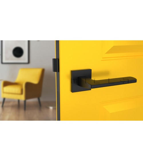 Maniglia per porta nera YUKA ferramenta design