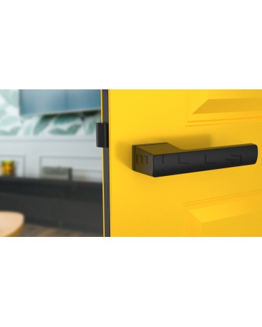 Maniglia per porta futuristica BRISA maniglia design montata su una porta