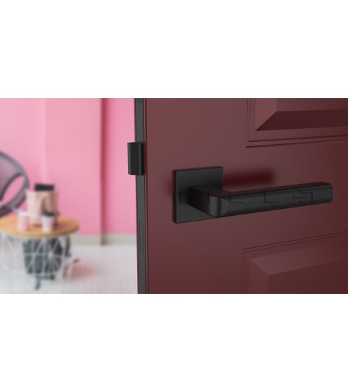Maniglia per porta nera SALICE ferramenta design