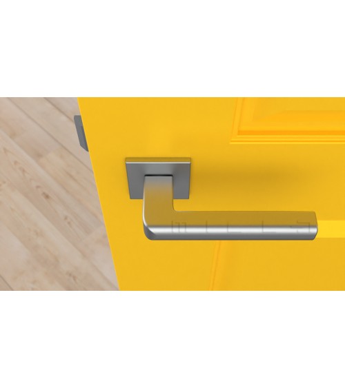 Maniglia per porta cromo satinato SALICE ferramenta design