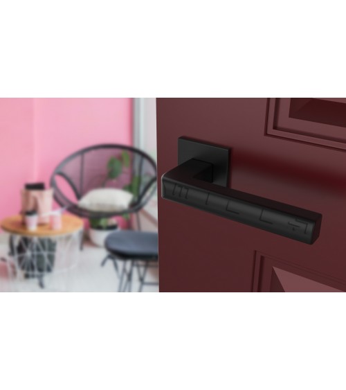 Maniglia per porta nera SALICE ferramenta design