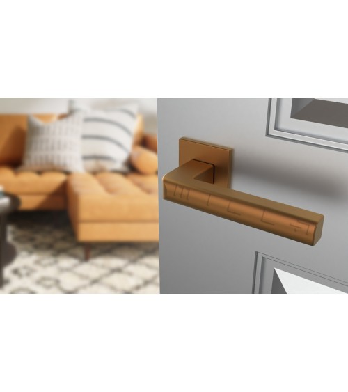 Maniglia per porta rame SALICE ferramenta design