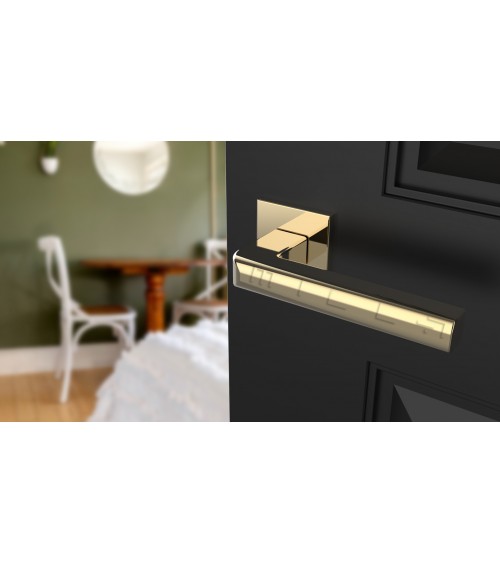 Maniglia per porta oro lucido SALICE ferramenta design