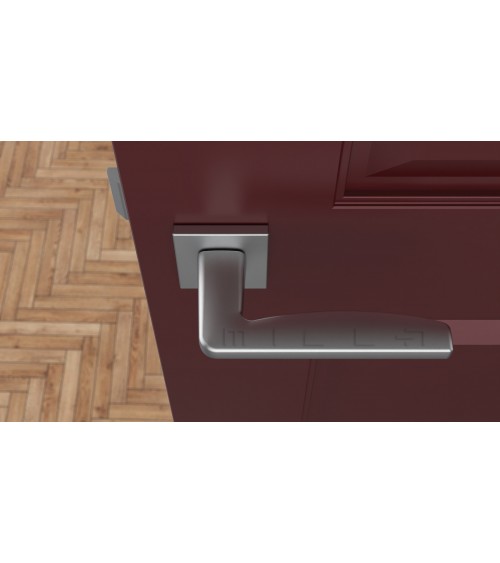 Maniglia per porta in cromo satinato ERBA maniglia design