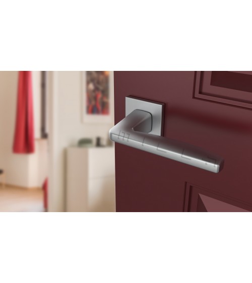 Maniglia per porta in cromo satinato ERBA maniglia design