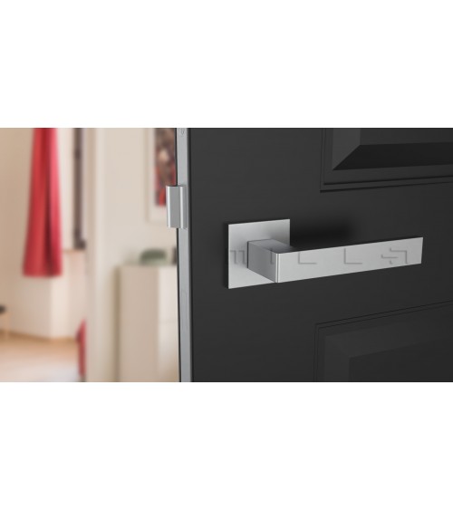 Maniglia per porta cromo satinato SULLA maniglia design