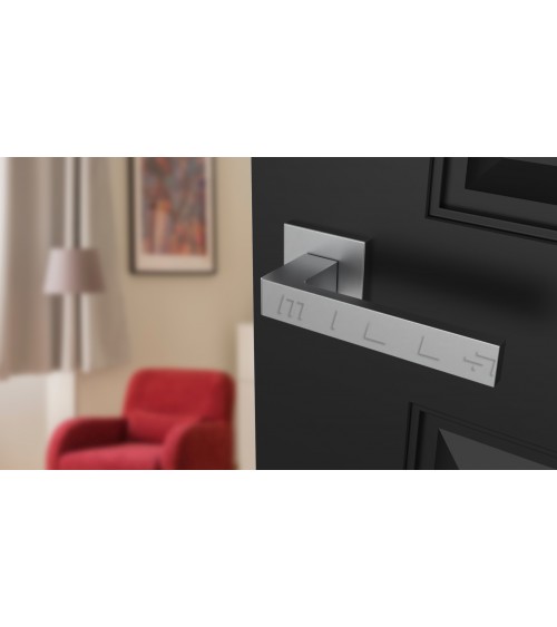 Maniglia per porta cromo satinato SULLA maniglia design