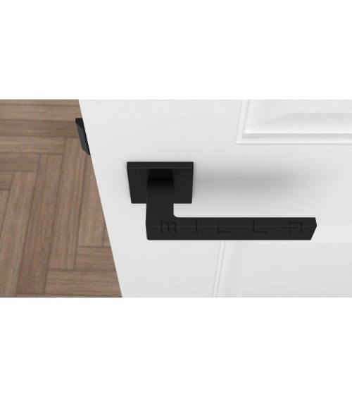 Maniglia per porta nera SULLA maniglia design