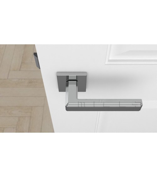 Maniglia per porta cromo lucido RAFLESIA maniglia design