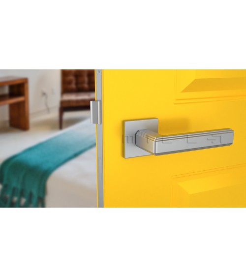 Maniglia per porta cromo satinato RAFLESIA maniglia design