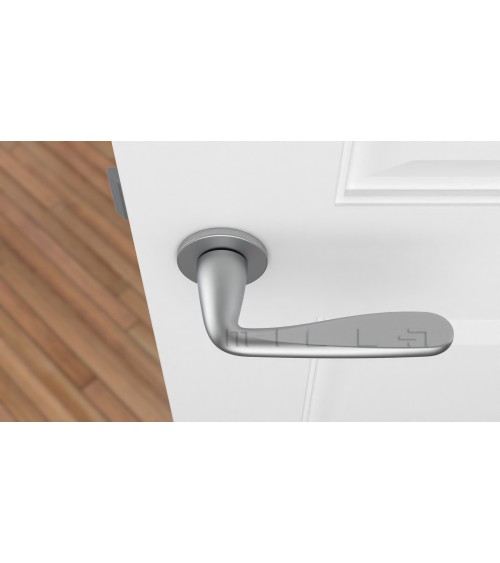Maniglia per porta cromo satinato HIACYNTA maniglia design