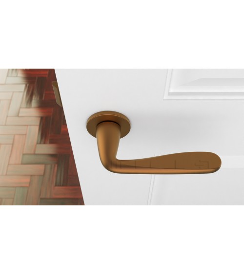 Maniglia per porta rame HIACYNTA design