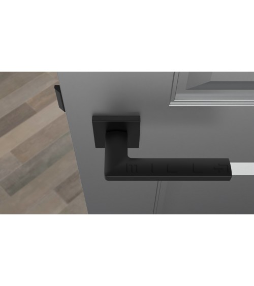 Maniglia porta nera PYROLA ferramenta design