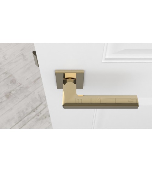 Maniglia per porta oro lucido PYROLA ferramenta design