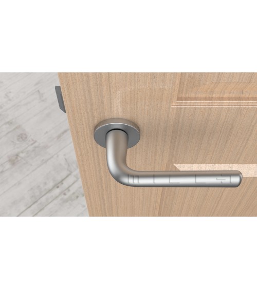 Maniglia per porta cromo satinato TULIPA porta interna design