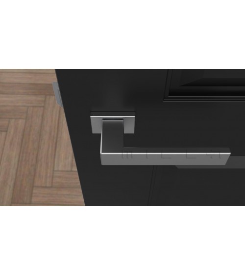 Maniglia per porta cromo satinato PINA maniglia design