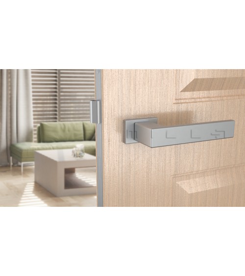 Maniglia per porta cromo satinato PINA maniglia design