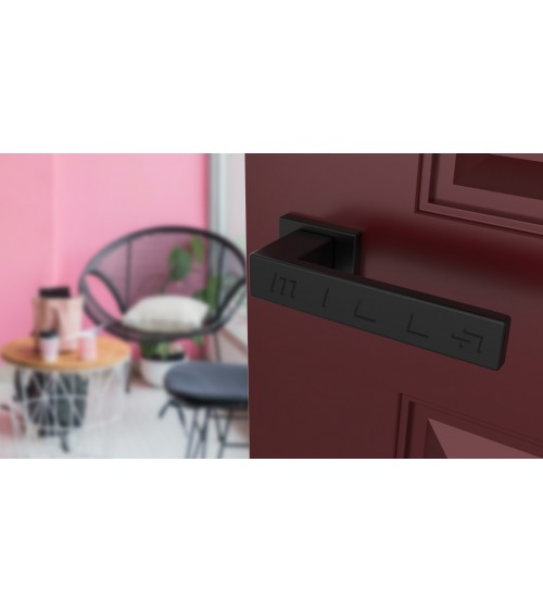 Maniglia per porta nera PINA maniglia design