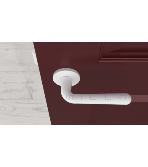 Maniglia per porta bianca opaca IRGA maniglia design