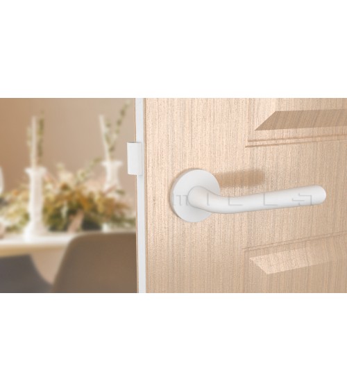 Maniglia per porta bianca opaca IRGA maniglia design