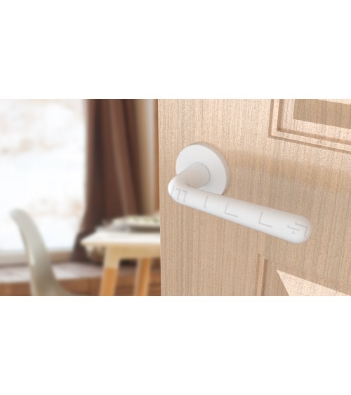 Maniglia per porta bianca opaca IRGA maniglia design
