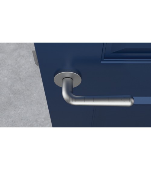 Maniglia per porta IRGA cromata satinata maniglia di design
