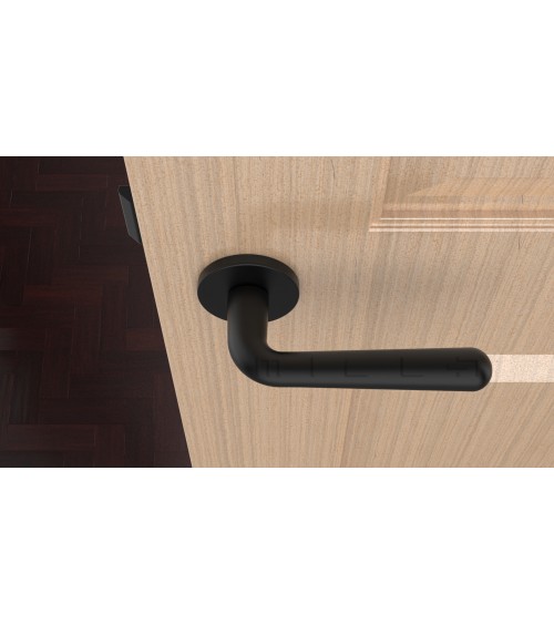 Maniglia per porta IRGA nera opaca maniglia design