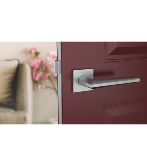Maniglia per porta JASMINA cromata satinata maniglia design