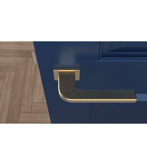 Maniglia per porta oro opaco ISMENA ferramenta design