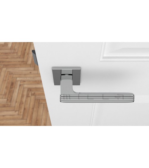 Maniglia per porta in cromo lucido LARICE maniglia design