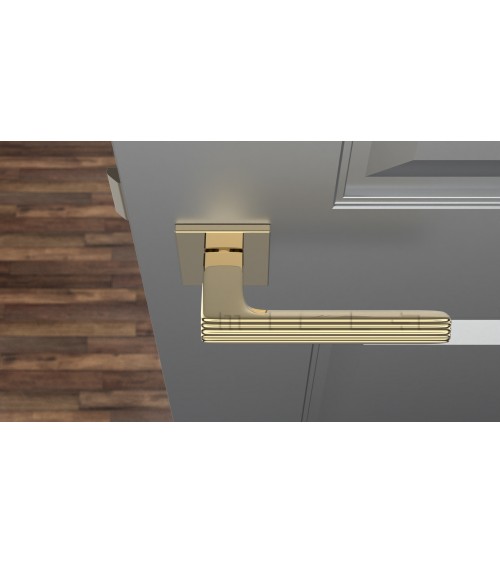 Maniglia per porta su placca quadrata LARICE maniglia design