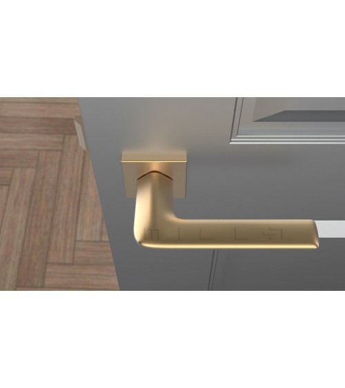 Maniglia per porta oro opaco LILA design