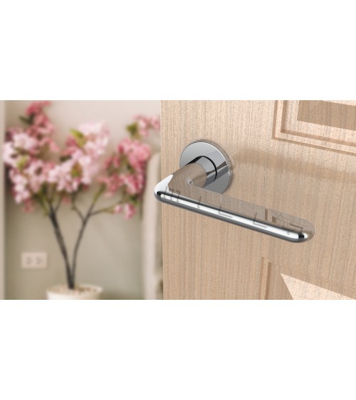 Maniglia per porta cromo lucido LIRA maniglia design