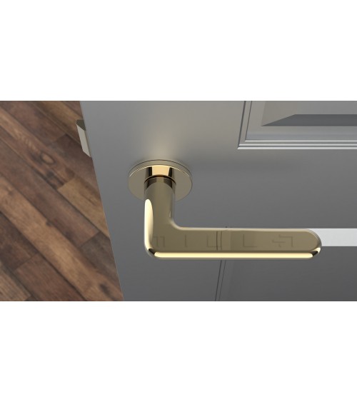 Maniglia per porta oro lucido LIRA design