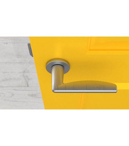 Maniglia per porta LUNA cromo satinato maniglia design