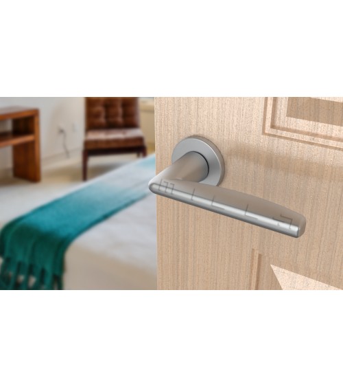 Maniglia per porta LUNA cromo satinato maniglia design