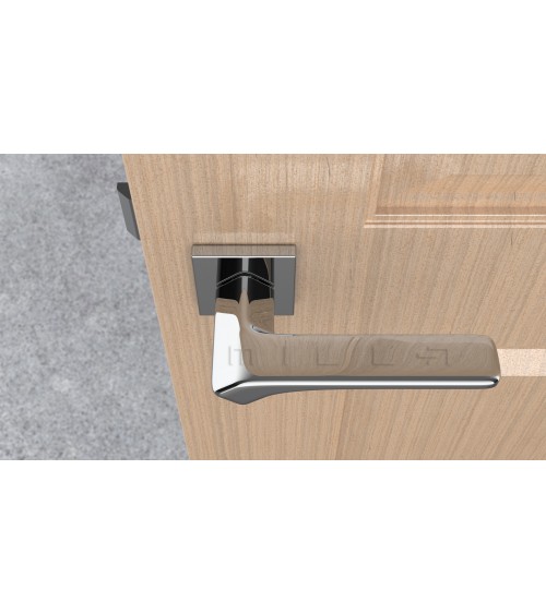 Maniglia per porta cromo lucido BERGERIA ferramenta design
