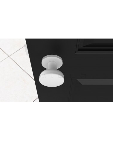 Pomello per porta Bianco MESA Rotondo mobile - maniglia design