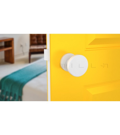 Pomolo per porta bianco MESA Rotondo mobile - maniglia design