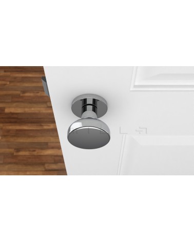 Pomolo per porta Cromo lucido MESA Rotondo mobile - maniglia design