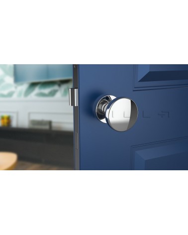 Pomolo per porta Cromo lucido MESA Rotondo mobile - maniglia design