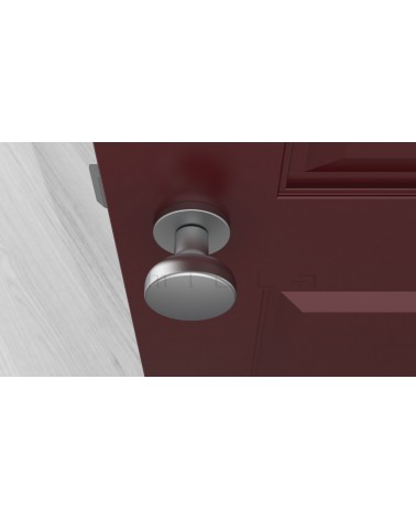 Pomolo per porta Cromo satinato MESA Rotondo mobile